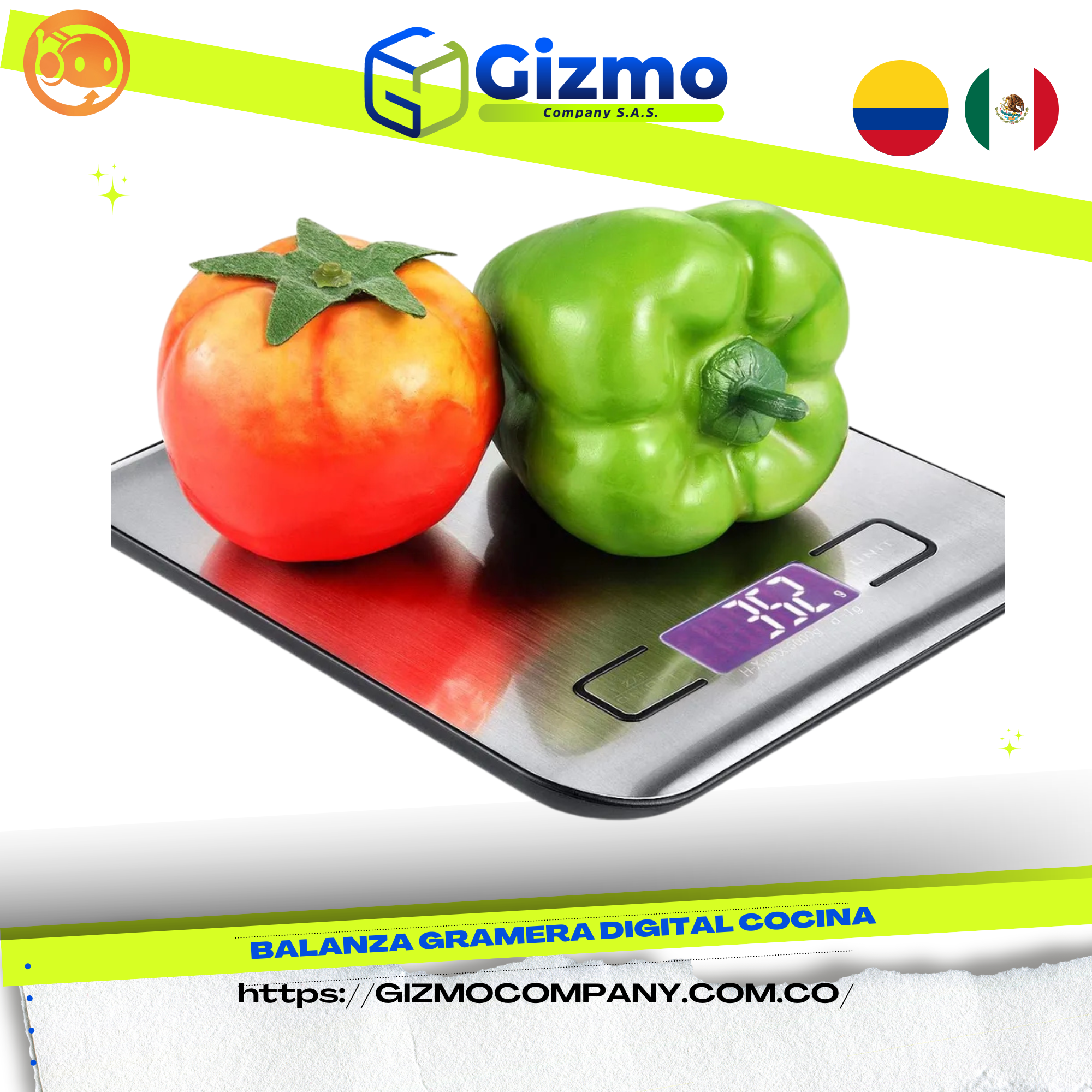 Balanza Gramera Digital Cocina